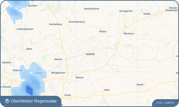 OtterWetter Regenradar-Widget Hamm
