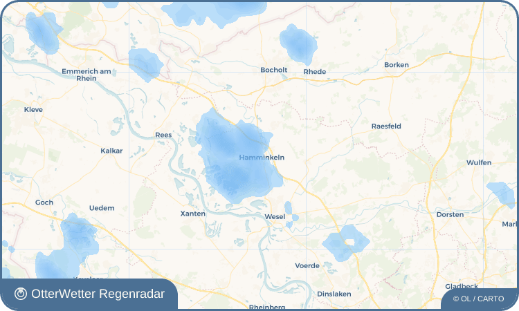 OtterWetter Regenradar-Widget Hamminkeln