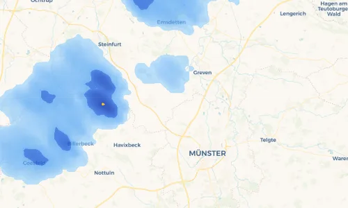 Regenradar Vorschaubild - Aktuelle Niederschläge in Hansell und Umgebung