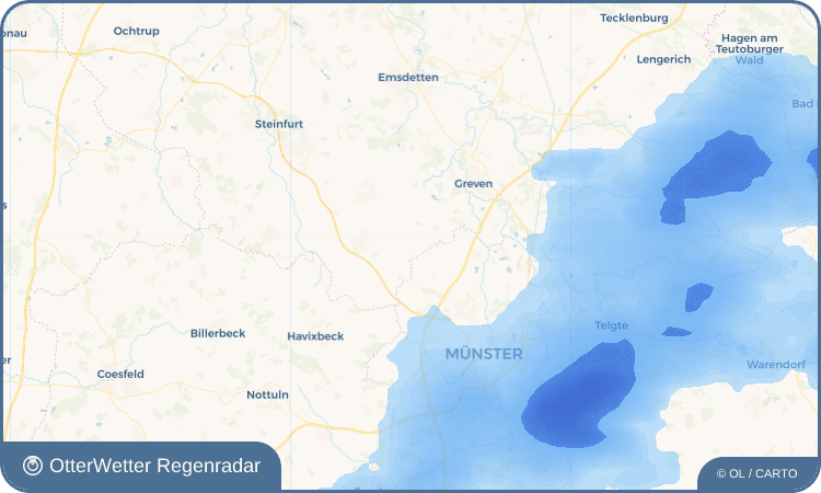 Wetter-Widget-Vorschau mit Vorhersagedaten für Hansell