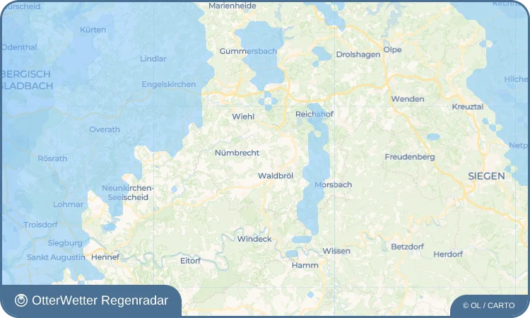 Wetter-Widget-Vorschau mit Vorhersagedaten für Happach