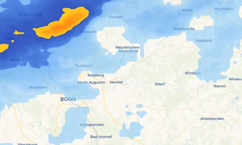 Regenradar Vorschaubild - Aktuelle Niederschläge in Happerschoß und Umgebung