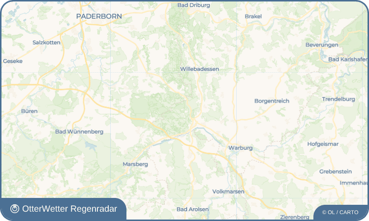 OtterWetter Regenradar-Widget Hardehausen
