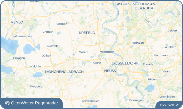 OtterWetter Regenradar-Widget Hardt