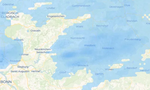 Regenradar Harscheid: aktuelle Niederschläge in Harscheid und Umgebung, Stand 22. Oktober 2026 um 4:20 Uhr