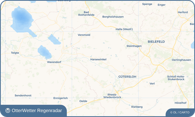 Widget-Vorschau für Harsewinkel Wetter-Widget-Vorschau mit Vorhersagedaten für Harsewinkel
