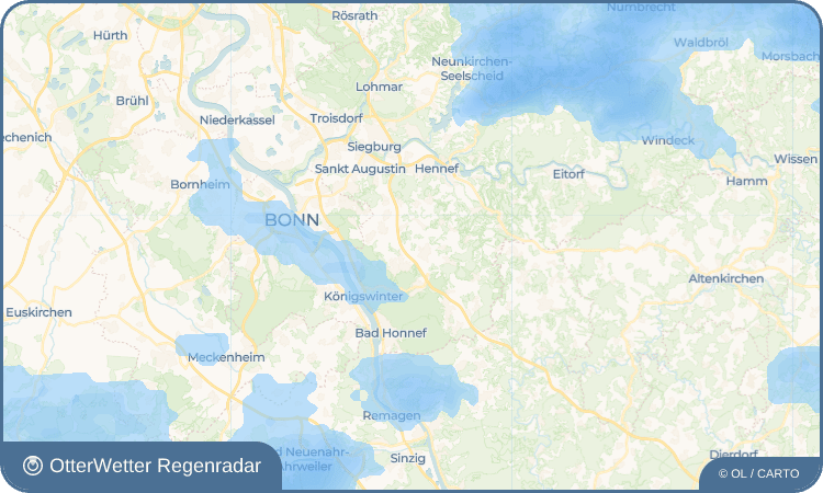 OtterWetter Regenradar-Widget Hartenberg