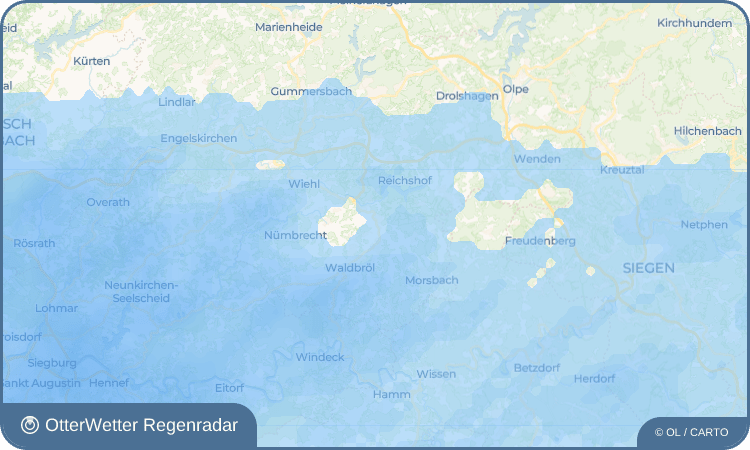 OtterWetter Regenradar-Widget Hasenbach