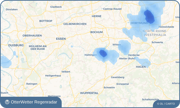 OtterWetter Regenradar-Widget Hattingen