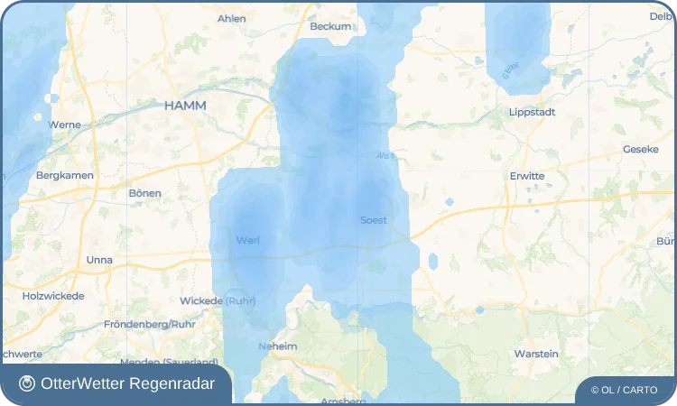 Wetter-Widget-Vorschau mit Vorhersagedaten für Hattrop