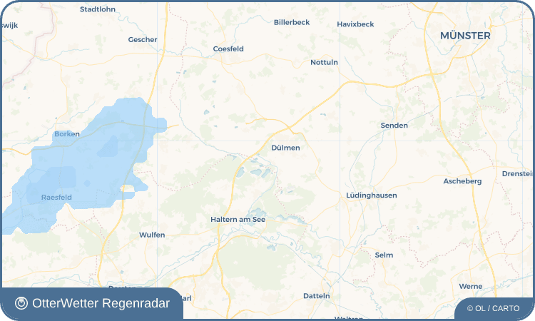 OtterWetter Regenradar-Widget Hausdülmen