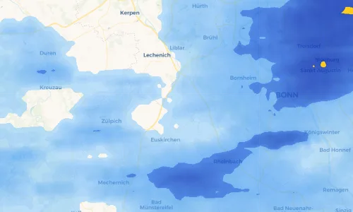 Regenradar Vorschaubild - Aktuelle Niederschläge in Hausweiler und Umgebung