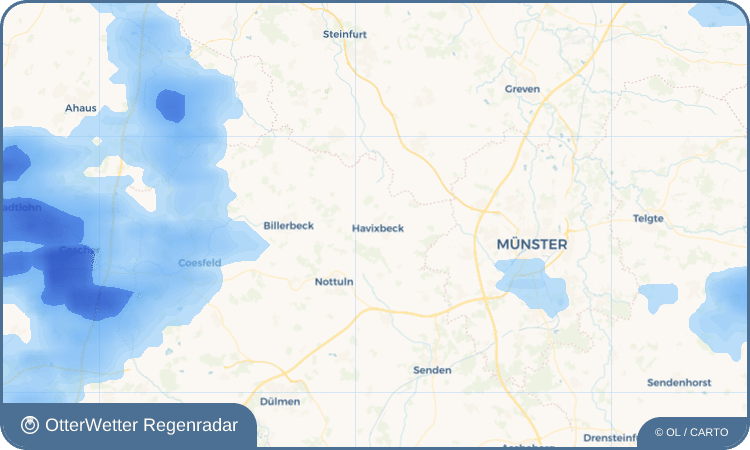 OtterWetter Regenradar-Widget Havixbeck