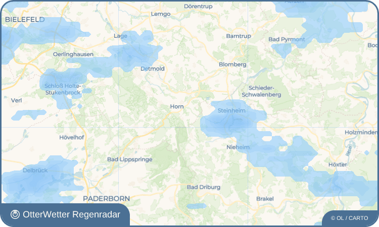 OtterWetter Regenradar-Widget Heesten