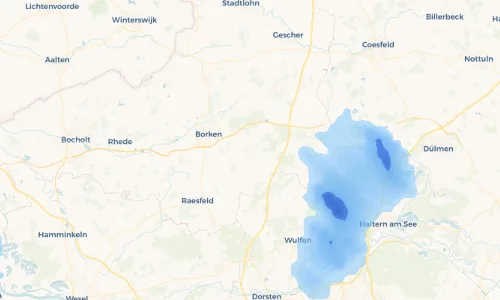 Regenradar Vorschaubild - Aktuelle Niederschläge in Heiden und Umgebung