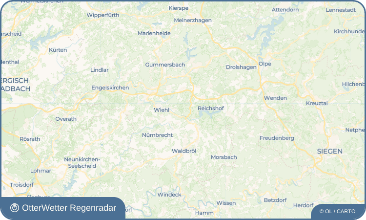 OtterWetter Regenradar-Widget Heienbach