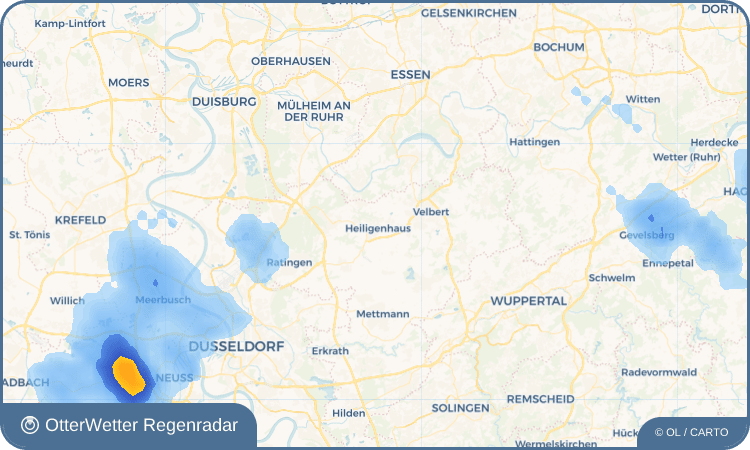 OtterWetter Regenradar-Widget Heiligenhaus