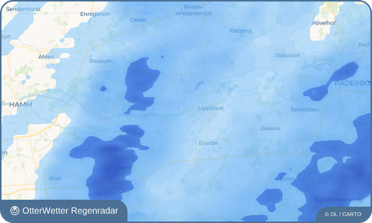 OtterWetter Regenradar-Widget Hellinghausen