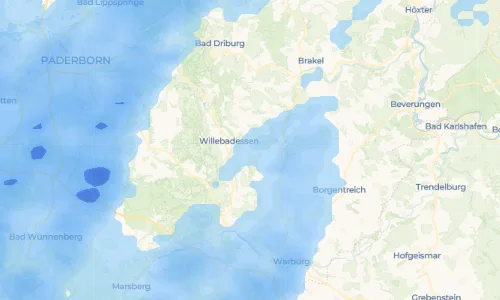 Regenradar Vorschaubild - Aktuelle Niederschläge in Helmern und Umgebung