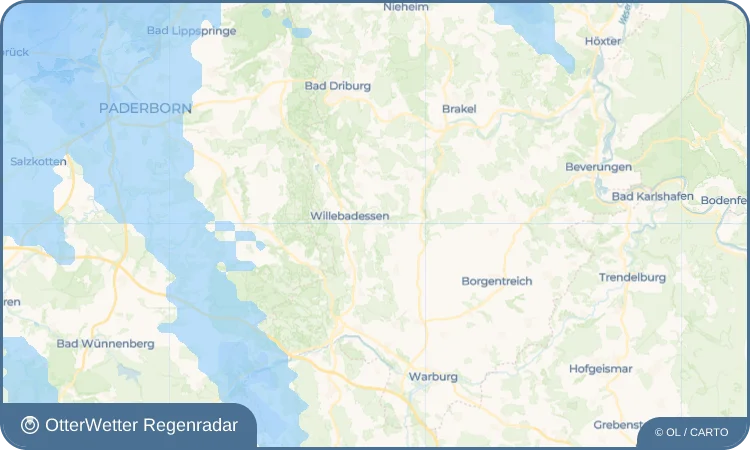 Wetter-Widget-Vorschau mit Vorhersagedaten für Helmern