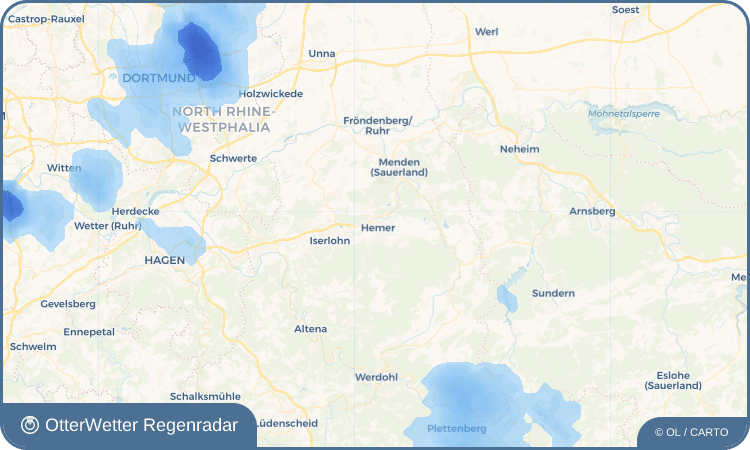 OtterWetter Regenradar-Widget Hemer
