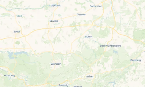 Regenradar Hemmern: aktuelle Niederschläge in Hemmern und Umgebung, Stand 19. Oktober 2026 um 8:10 Uhr