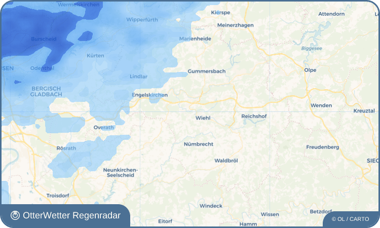 OtterWetter Regenradar-Widget Hengstenberg