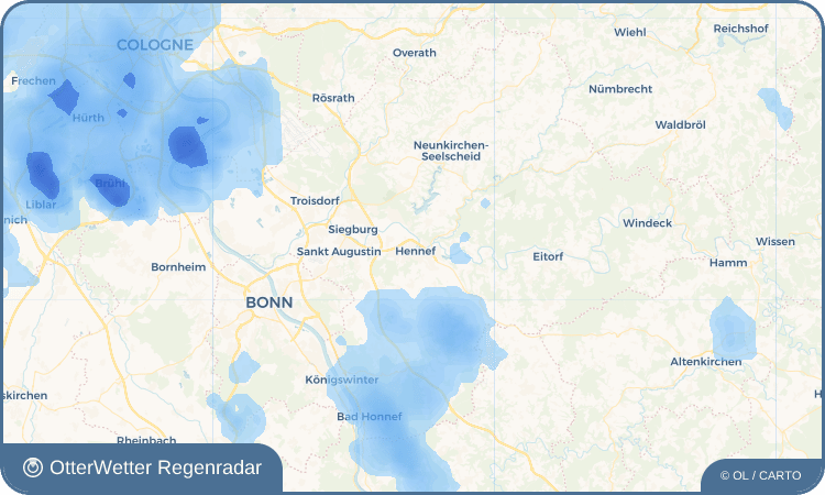 OtterWetter Regenradar-Widget Hennef