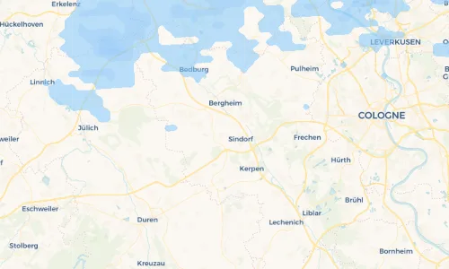 Regenradar Vorschaubild - Aktuelle Niederschläge in Heppendorf und Umgebung