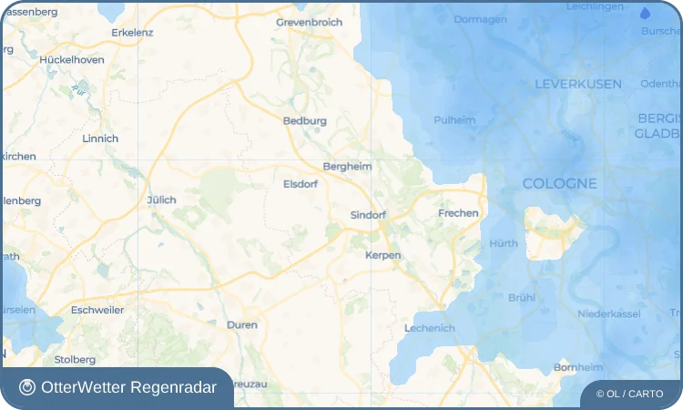 Widget-Vorschau für Heppendorf Wetter-Widget-Vorschau mit Vorhersagedaten für Heppendorf