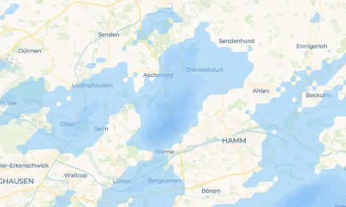 Regenradar-Vorschau: aktuelle Niederschläge in Herbern und Umgebung