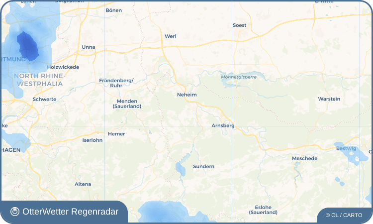 OtterWetter Regenradar-Widget Herdringen