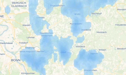 Regenradar Vorschaubild - Aktuelle Niederschläge in Herrenbröl und Umgebung