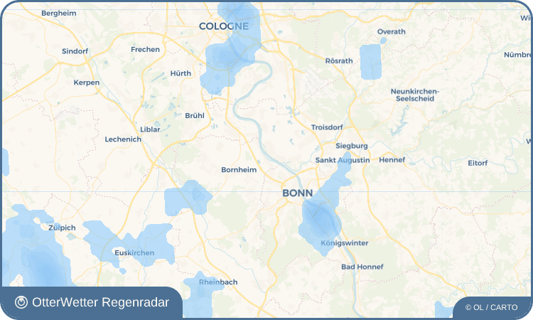 Widget-Vorschau für Hersel Wetter-Widget-Vorschau mit Vorhersagedaten für Hersel