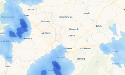 Regenradar Vorschaubild - Aktuelle Niederschläge in Herzogenrath und Umgebung