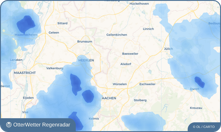 OtterWetter Regenradar-Widget Herzogenrath