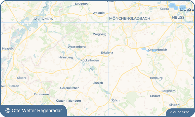 OtterWetter Regenradar-Widget Hetzerath
