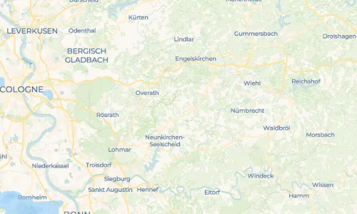 Regenradar Hevinghausen: aktuelle Niederschläge in Hevinghausen und Umgebung, Stand 20. Oktober 2026 um 2:45 Uhr