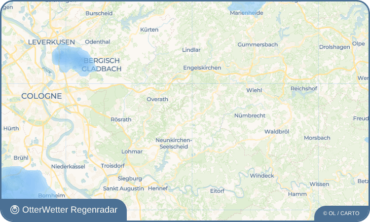 OtterWetter Regenradar-Widget Hevinghausen