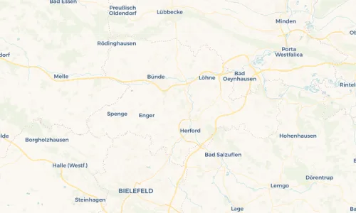 Regenradar Vorschaubild - Aktuelle Niederschläge in Hiddenhausen und Umgebung