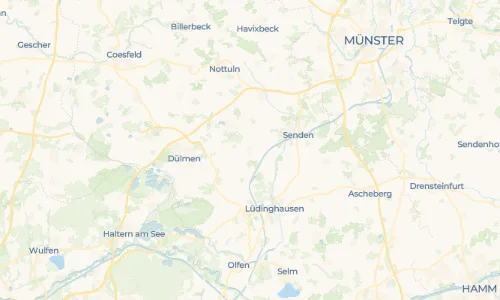 Regenradar-Vorschau: aktuelle Niederschläge in Hiddingsel und Umgebung