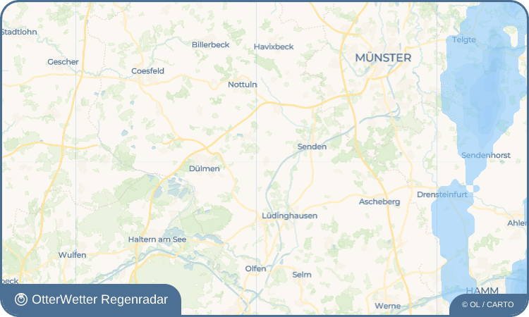 Wetter-Widget-Vorschau mit Vorhersagedaten für Hiddingsel