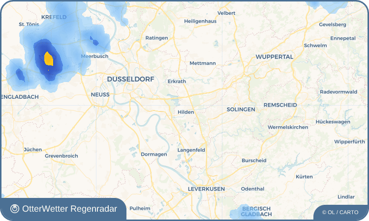 OtterWetter Regenradar-Widget Hilden