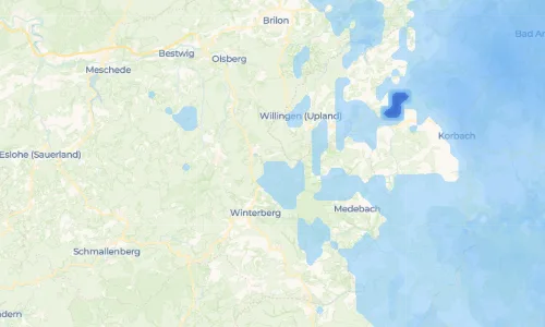 Regenradar Hildfeld: aktuelle Niederschläge in Hildfeld und Umgebung, Stand 17. Oktober 2026 um 1:00 Uhr