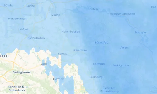 Regenradar Vorschaubild - Aktuelle Niederschläge in Hillentrup und Umgebung