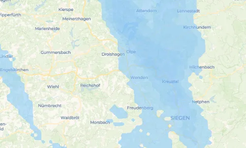 Regenradar Vorschaubild - Aktuelle Niederschläge in Hillmicke und Umgebung