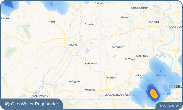 OtterWetter Regenradar-Widget Hinsbeck