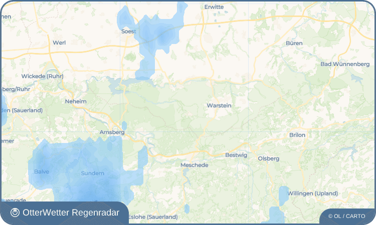 OtterWetter Regenradar-Widget Hirschberg