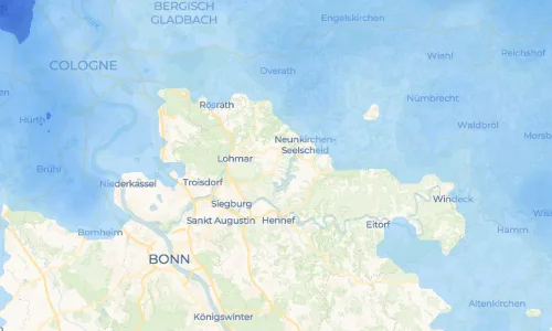 Regenradar Vorschaubild - Aktuelle Niederschläge in Hochhausen und Umgebung