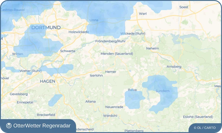 Wetter-Widget-Vorschau mit Vorhersagedaten für Höcklingsen